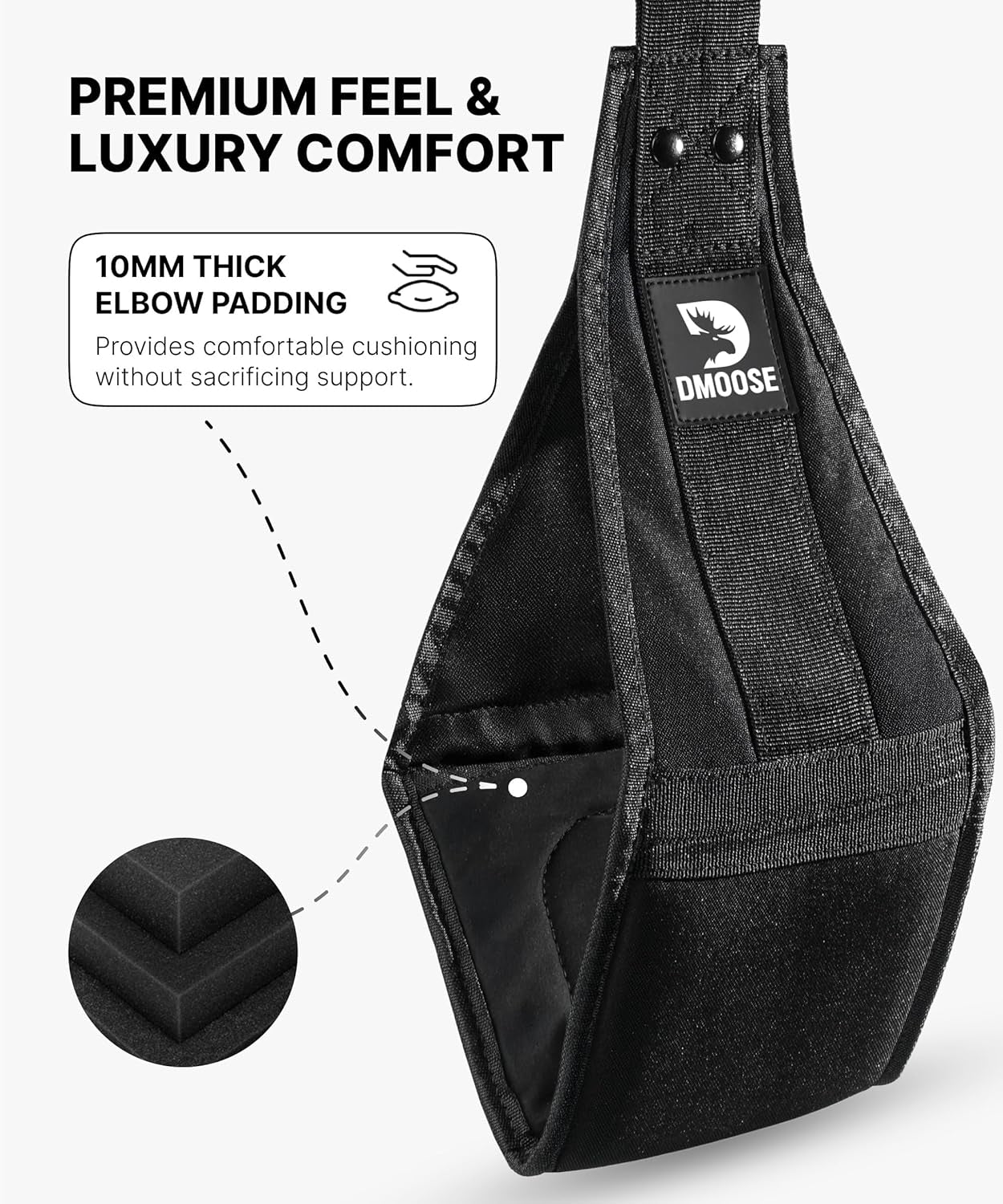 Hanging Ab Straps for Pull up Bar & Core Strength Training - Soft Padded Exercise Straps for Ab Swing & Leg Raises, Hang Bar Strap with 2 Steel Carabiners - Abs Equipment for Home & Gym